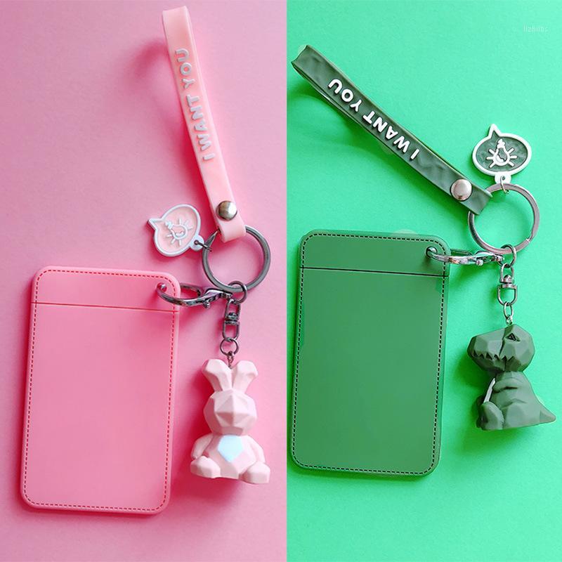 

Bus card sets of female cute creative personality meal card bus case student campus sets of door with key chain1