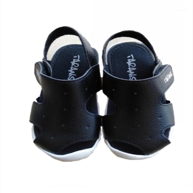 

Children's beach sandals open toe flat bottom sports shoes1, Black