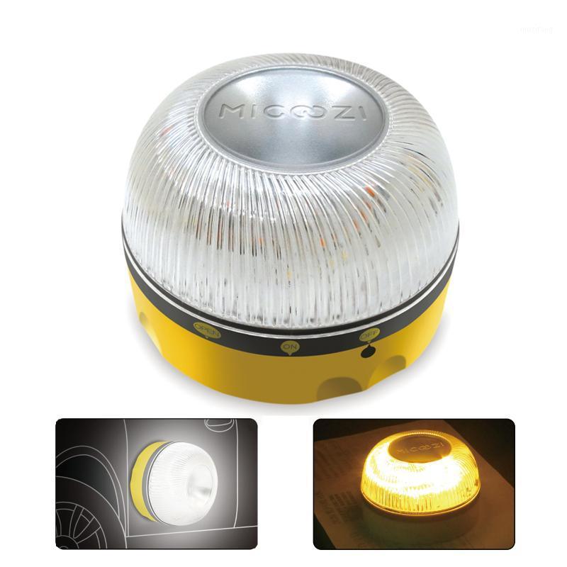 

LED Road Safety Warning Flashing Lights Roadside Signal Flare Reflectors Help Flash Magnetic Base for Vehicles Car Breakdown1