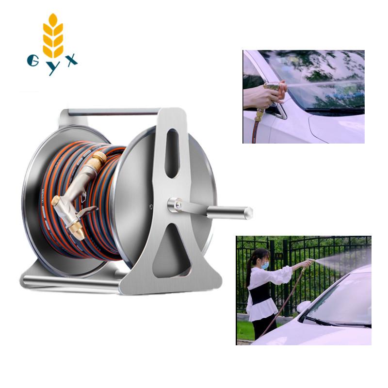 

Hose reel car wash water gun set / Metal water pipe storage rack / Household high pressure tap head watering hose