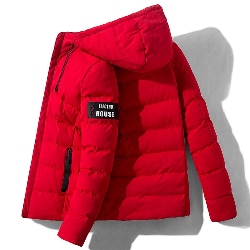 Autumn And Winter Cotton Men's Short Hooded Jacket Winter Thick Padded Jacket Korean Style Trendy Padded Jacket Top 201217Z
