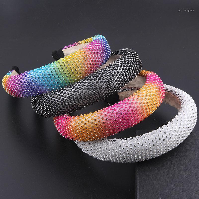 

Baroque Fashion Exaggerated LAB Rhinestone Crystal Headband For Women Hair Hoop Gift Bridal Wedding Accessories 303 Clips & Barrettes, Golden;silver