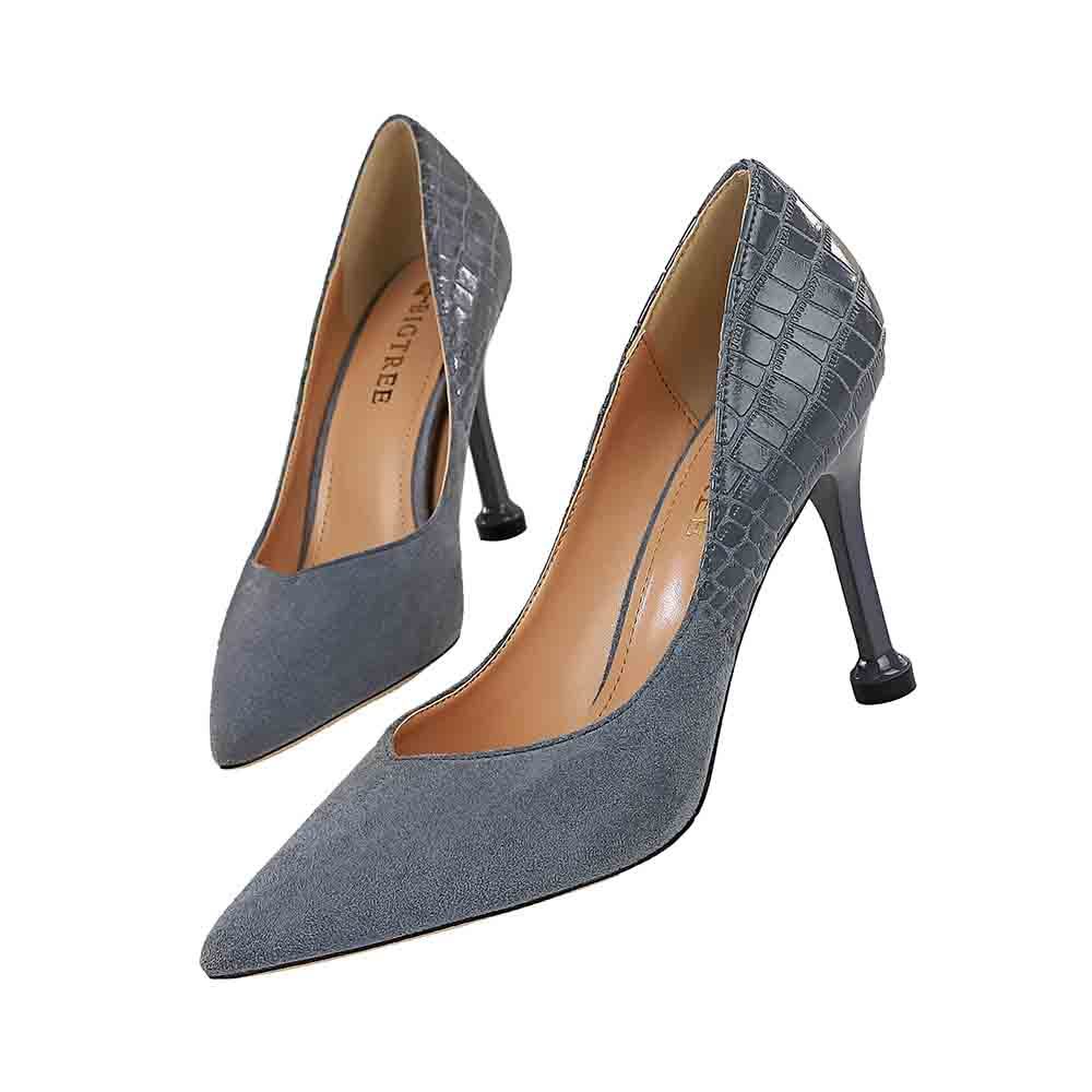 

Women serpentine suede mend new high-quality vintage pumps classic office ladies'shoes stylish single shoes U92J, Wine red