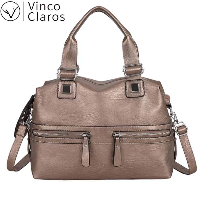 

High Quality Leather Purses and Handbags Luxury Designer Large Capacity Casual Rivet Shoulder Crossbody Bags for Women 2020 New, Red