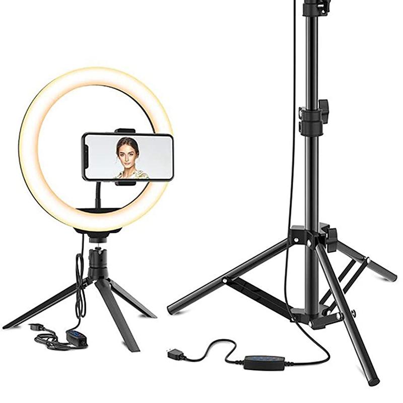 

Selfie Ring Lamp Led Ring Light Selfie With Tripod For Phone Video Photography Lighting For Youtube Phone Holder