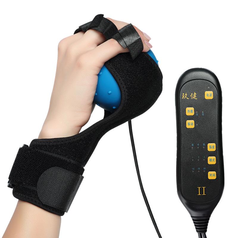 

Stroke electric finger massager hemiplegia hot compress finger vibration physiotherapy ball hand rehabilitation equipment traini