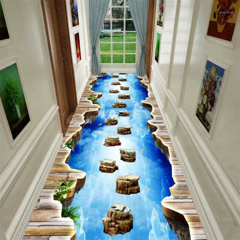 

3D Fun Adventure Corridor Mat Bedroom Kitchen Rugs Kids Room Decorative Play Mat Area Rug Pastoral Carpets for Living Room1, No-08