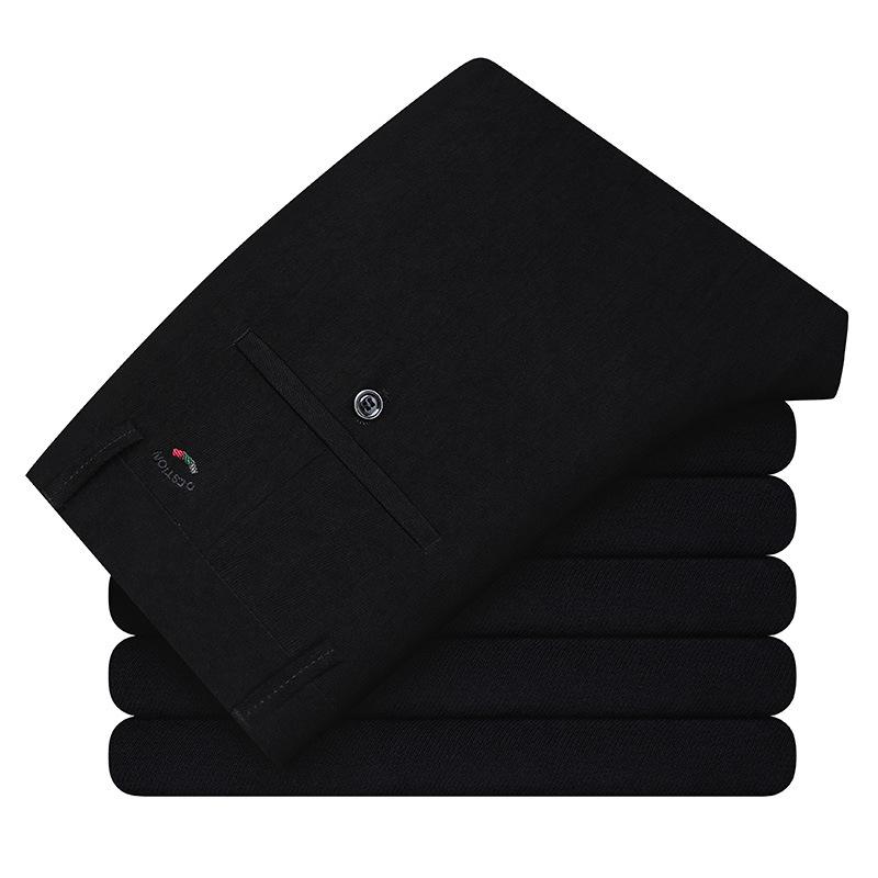 

Spring Autumn Blue Black Grey Corduroy Men's Casual Pants Loose Middle-aged Corduroy Trousers Straight Long Pants Size 28-38,920