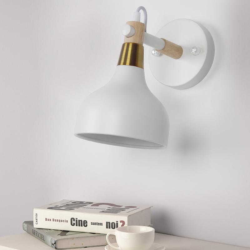 

Modern minimalist macaron wall lamp creative personality Nordic wall lamp living room aisle bedroom small bedside