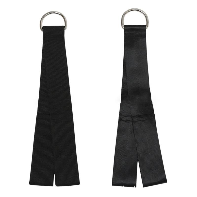 

Durable Fitness Pull Rope Non-slip Rally Handle Resistance Band Gym Super Strong Webbing Fitness Grip Heavy D-Rings