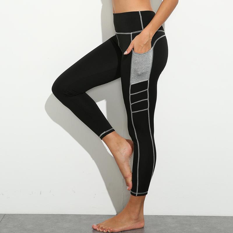 

Best Selling Yoga sports fitness pants side pocket women yoga pants leggings SD11391, As shown 01