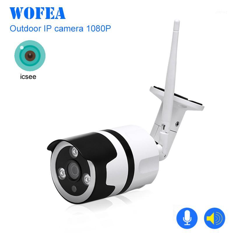 

WOFEA wifi outdoor IP camera 1080P 720P waterproof 2.0MP wireless security camera metal two way audio TF card record P2P bulle1