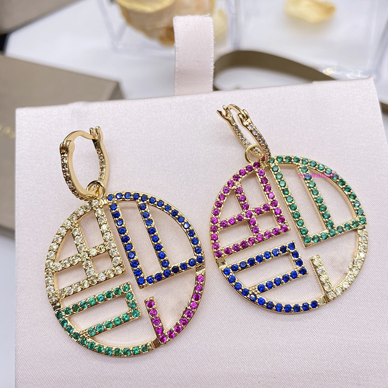 

red blessing to jubilant chinese wind blessing word buckle gift color word court earring blessing