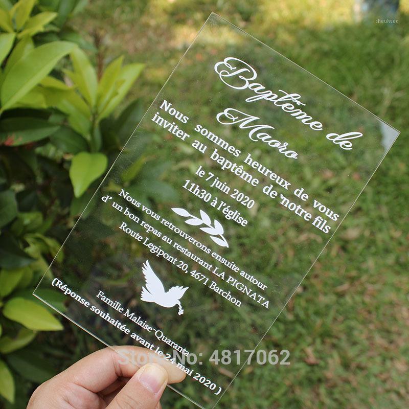 

Acrylic Wedding Invitation, Personalized Wedding Invite, Laser Engraved Unique Invite, Simple Basic Formal Design1