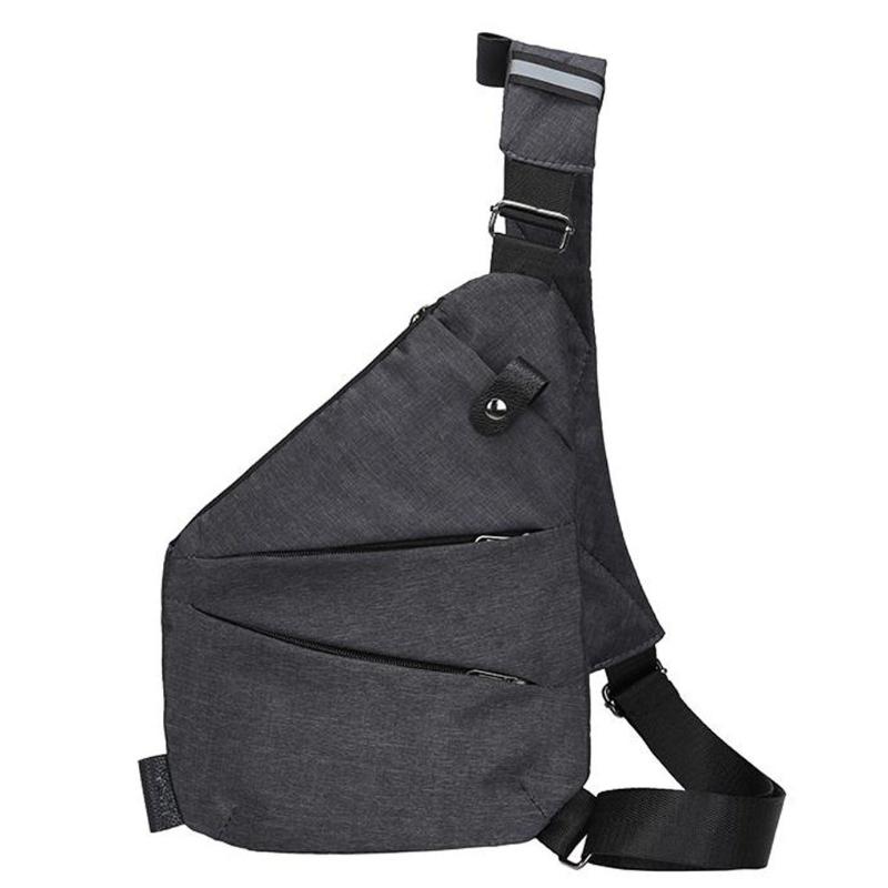 

Aelicy Male Shoulder Bag Crossbody Chest Bag For Men Anti Theft Chest Waist Pack Trip Messenger Bags Single Strap Back, Black