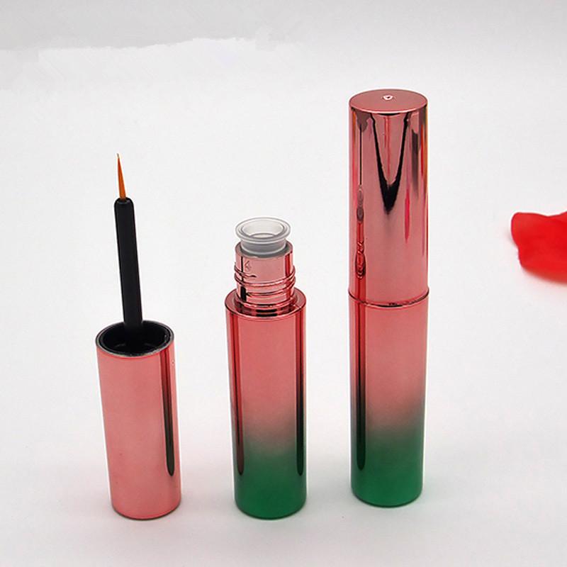 

2ml Gold Green Empty Eyeliner Tube Silver Blue False Eyelashes Glue Packaging Vials Plastic Eyelash Growth Liquid Containers