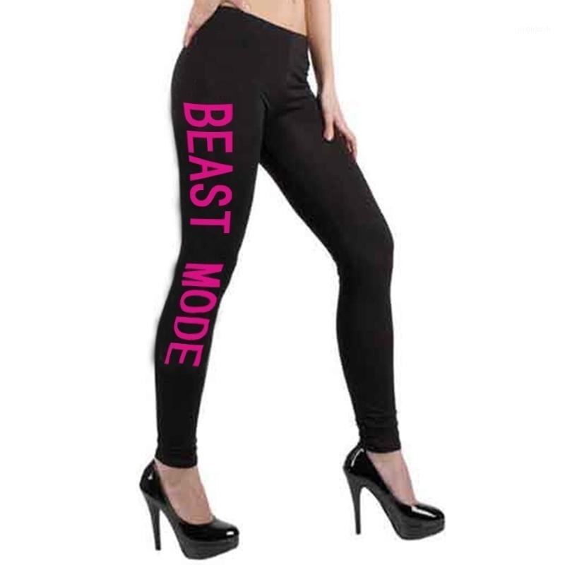 

Fashion Women Letters Printed Slim Leggings Sexy Stretch Elastic Sports Joggings Yoga Pants B2Cshop1, White