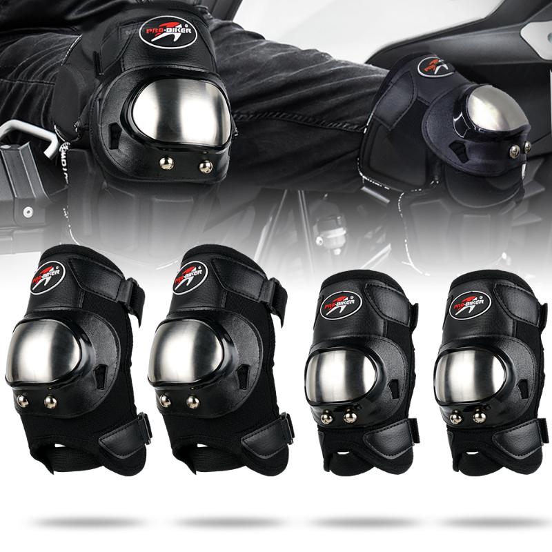 

Motorcycle Knee Pads Protector Guard Motorcross Motorbike Racing Cycling BMX Bike ATV Protective Gears Stainless Steel Kneepads