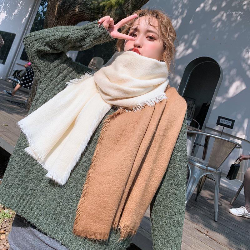 

2020 Cashmere Scarf Women 2020 Winter Scarves High Quality Shawls And Wraps Thick Warm Lady Blanket Scarves1