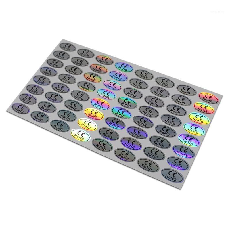 

1.1x2cm Elliptical CE RoHs Laser Stickers For Product Identification Self-adhesive Hologram With Sticky Label 3000pieces/lot1