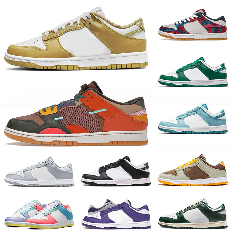 

2022 New Arrival Paisley Dink Low Mens Womens Running Shoes Scrap Archeo Brown Dusty Olive Cactus Jack Red Chunky Panda Curry Unc Designer Sports Sneakers Trainers, Pay for box