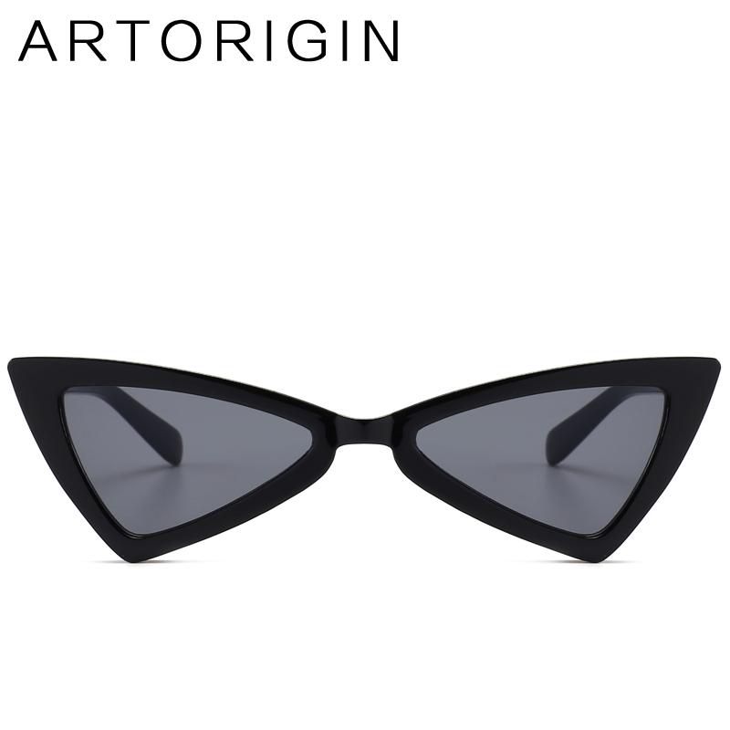 

ARTORIGIN Retro Triangle Sunglasses Lovely Mirror Cat Eye Glasses Cheap Female Shades Feminino Lunette 9216