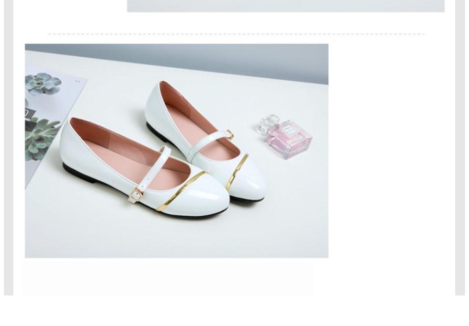 

2021 Spring and Autumn with New style fashion flat bottom round head Women's shoes@2029, White