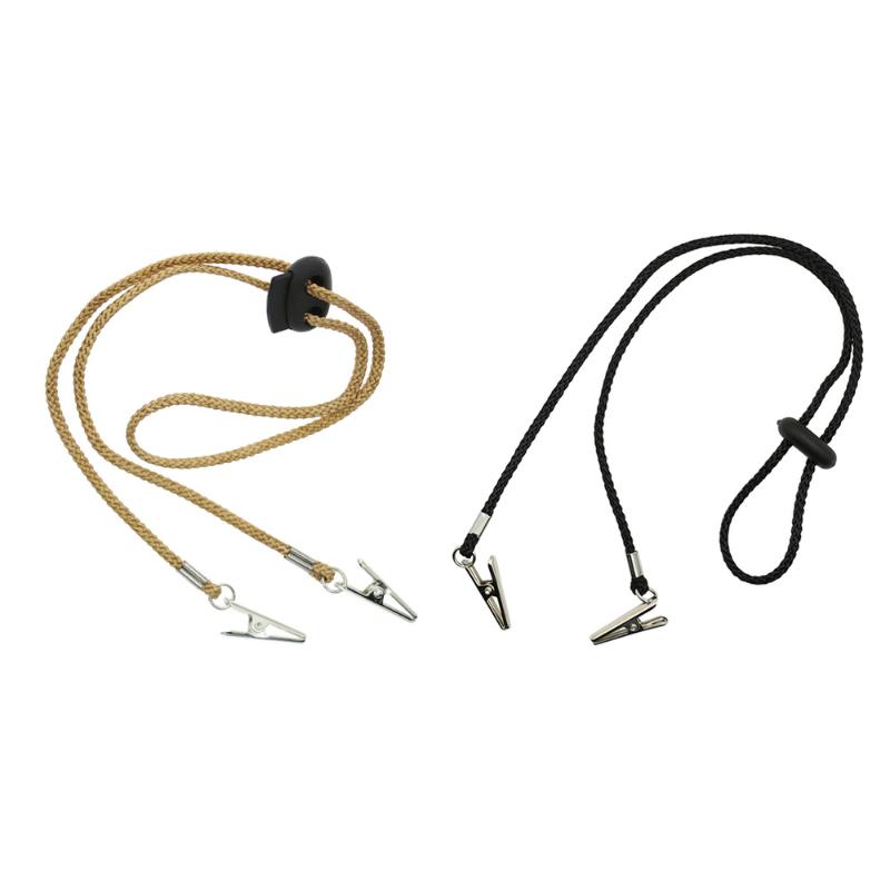 

2Pcs Mask Lanyards Fine Nice Safe Chic Napkin Clip Hanging Rope Mask Hanger Bib Holder