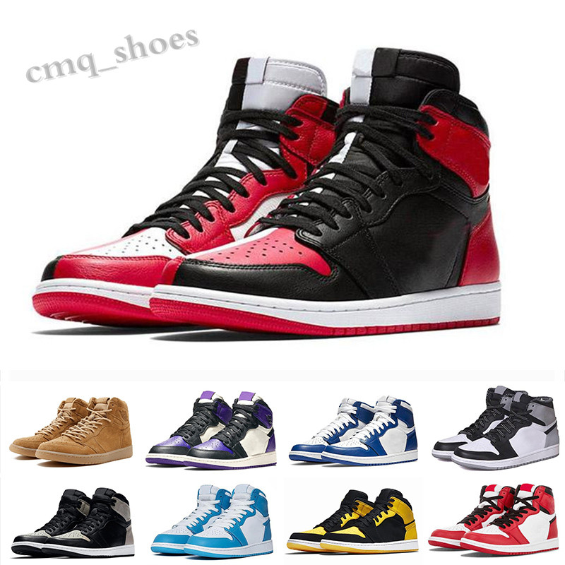 

Hot 1 Men Shoes High OG In The Game Track Red Royal 1s Top 3 Rookie The Year Multi Color Sneakers WT02, Black;brown