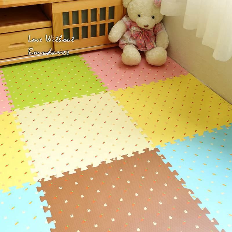 

Children's puzzle mats on the floor mosaic tatami mat baby baby climbing pad 16pcs a lot, Yellow