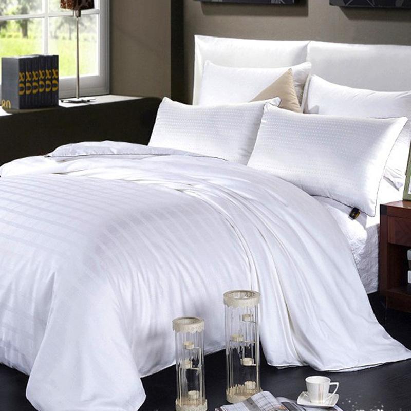 

Pure 100% Natural mulberry silk filling Duvet filament silk quilt 3kg 4kg  Queen size Winter quilt customize, White color 01