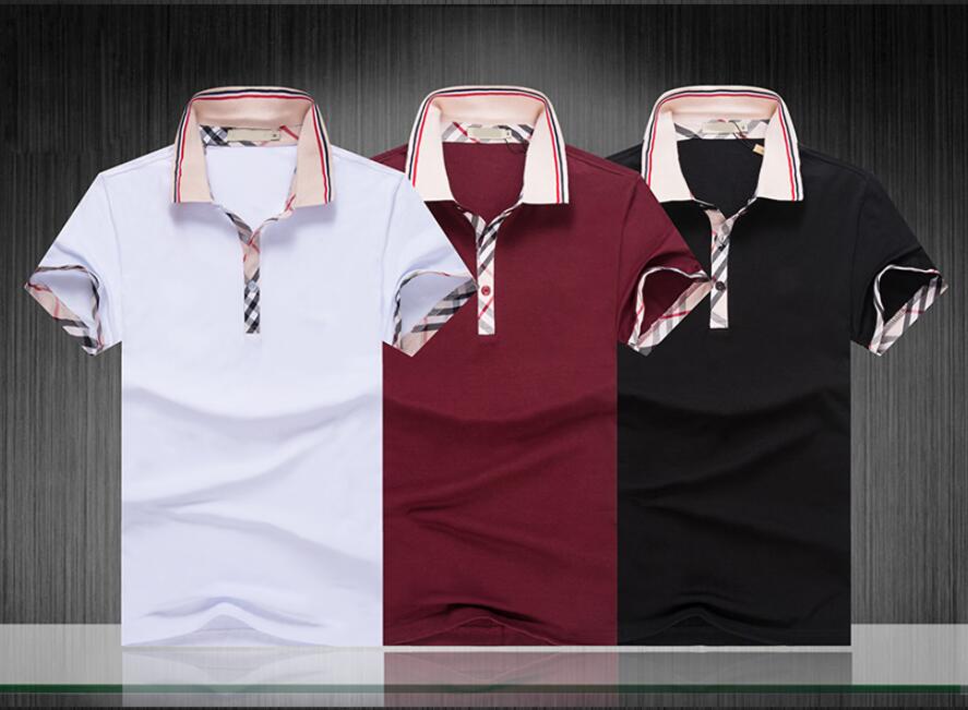 

2021 fashion brand polo shirt men plaid fitness pocket camisa pol masculino streetwear mens polos shirts sweatshirts poloshirt -3XL#12, Red