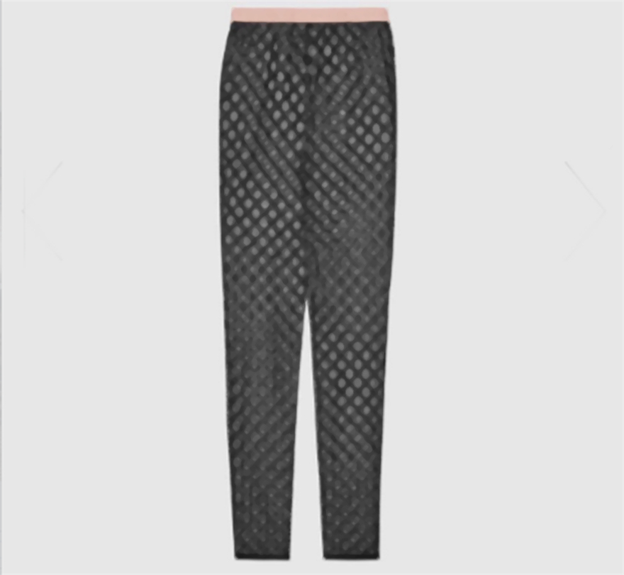 

Sexy Letters Embroidered Leggings Thin Breathable Black Tulle Tights for Women Soft Comfortable Mesh Pants Underwear Delicate Gift, Black/pink band;letters