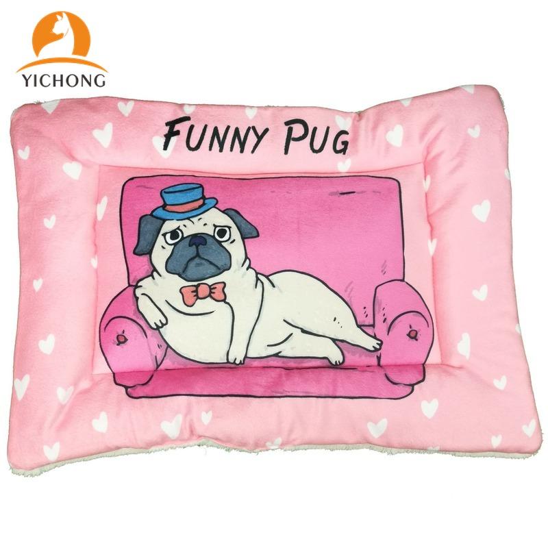 

YICHONG Pet Nest Cat Puppy Cat House Blanket Soft Winter Warm Pad Cushion Mat Comfortable Dog Bed Sofa For Small Large Dog YC171, Blue