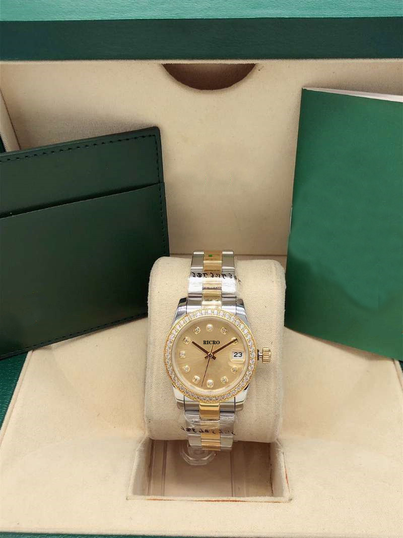 

Ladies automatic mechanical Watch, 31mm small round diamond, 2813 movement, 316 fine steel, sports fashion, Sapphire