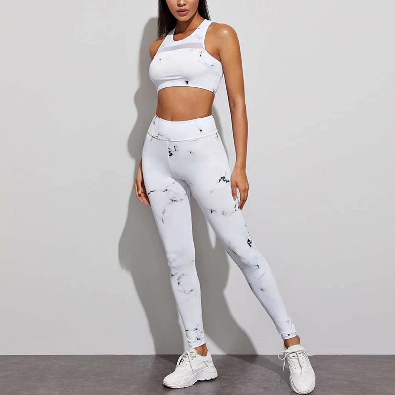 

Tie-dyed Style Women Yoga Set Seamless Sportswear Running Wear Fitness Gym Clothing Sports Bra High Waist Yoga Pants Breathable, Bra shorts