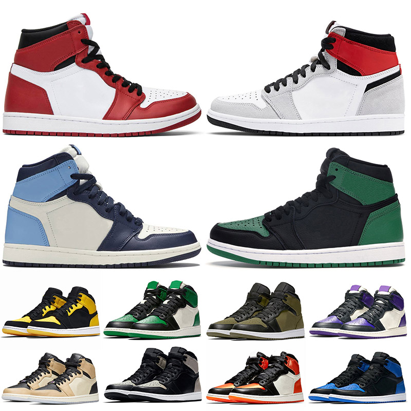 

Jumpman 1 Basketball shoes OG High Travis Scotts Running shoes UNC Mens Homage To Home Royal Blue Men Sport Designer Sneakers Trainers 36-46