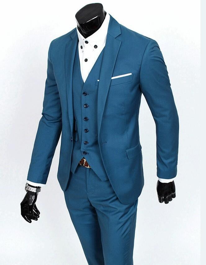 

Brand New Groom Tuxedo Groomsmen 4 Colors Wedding/Dinner/Evening Suits Best Man Bridegroom (Jacket+Pants+Tie+Vest) B19, Black