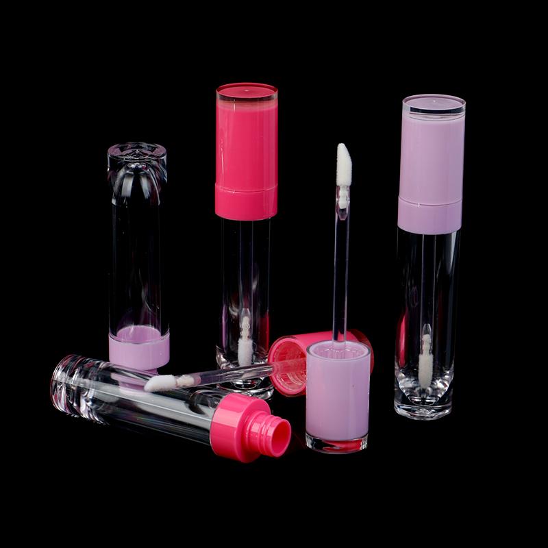 

5pcs Empty Lip Gloss Bottle 5ML Pink Cap DIY Plastic Lip Gloss Tube Beauty Cosmetic Packing Container