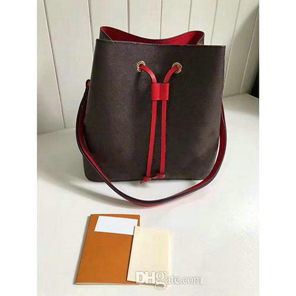 

Fashion Women Luxury Genuine Leather Handbag Brand Designer Handbag Calf Single Shoulder Diagonal NÉONOÉ Handbag M44020 M44022 M43569 M44021, As photo show 04