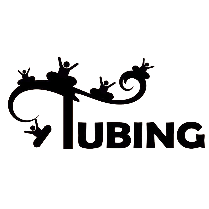 

16*7.5cm Tubing Rafting Decal Sticker Car Window Lake Life Car Accessories Motorcycle Helmet Car Stickers, Color