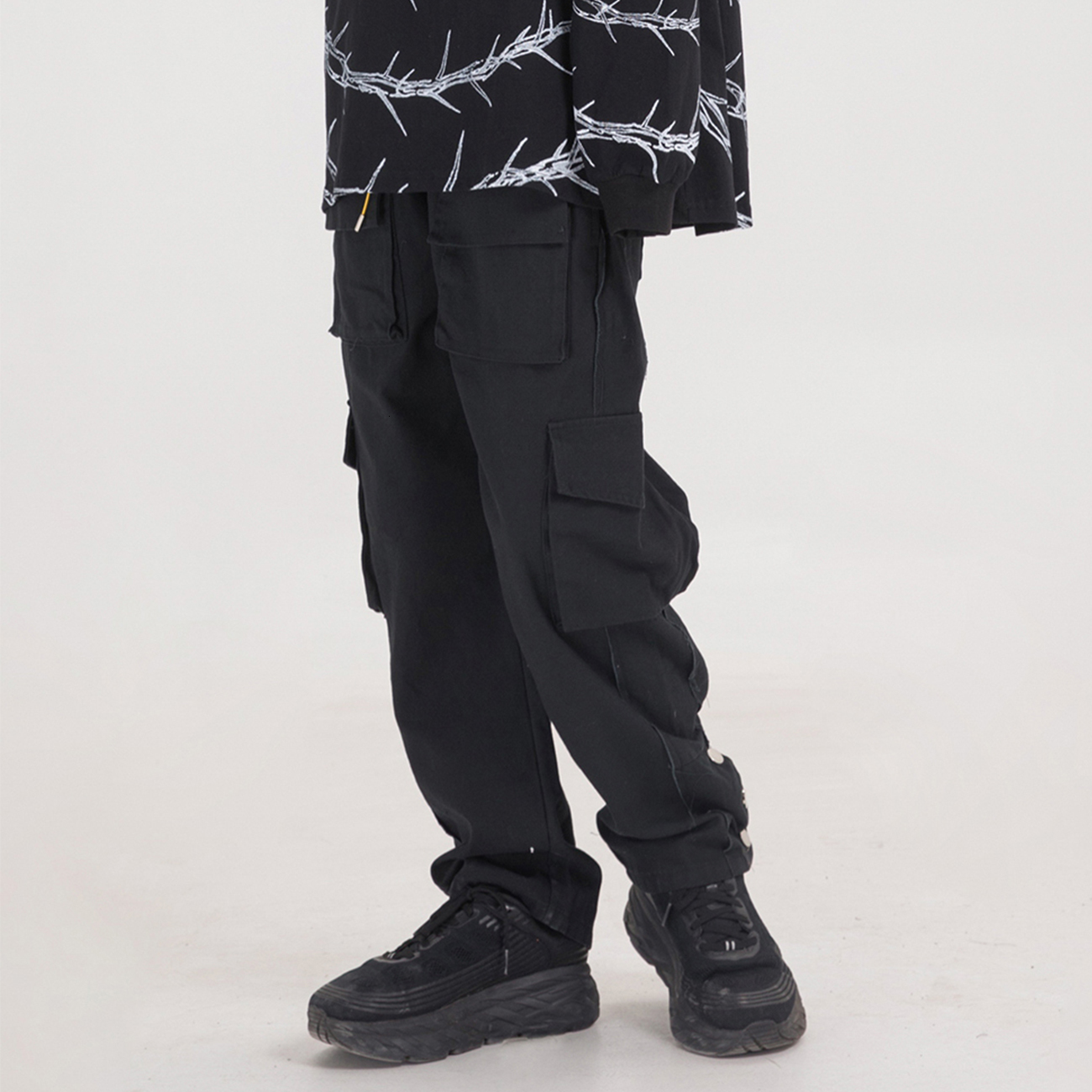 

2021 New Aelfric Eden Multi Pockets Cargo Pants Men Harajuku Hip Hop Streetwear Loose Sweatpants Casual Joggers Trousers Oversized Hyn6, Camouflage