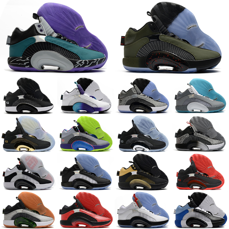 

2020 New Mens Shoes Michael 35s Jumpman Basketball shoes 35 for sale tennis Youth sports sneakers Black White red grey Pink sports shoes, As photo 15