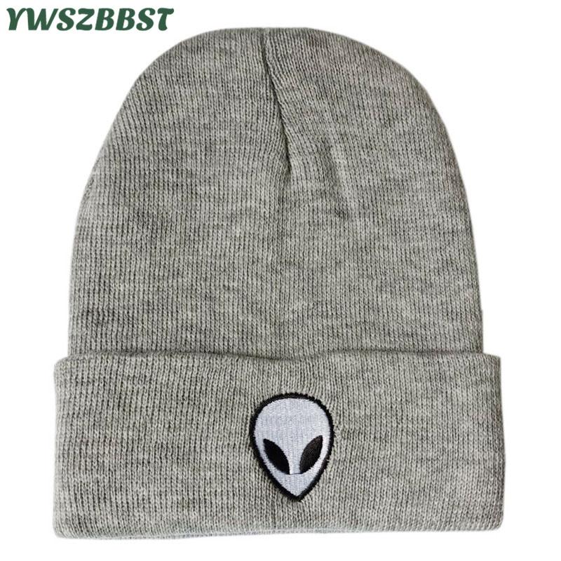 

New Winter Spring Embroidery Skull Cap for Women Men Outdoor Boys Girls Warm Skullies Hat Unisex Autumn Knitted Beanies Cap, Fluorescent yellow