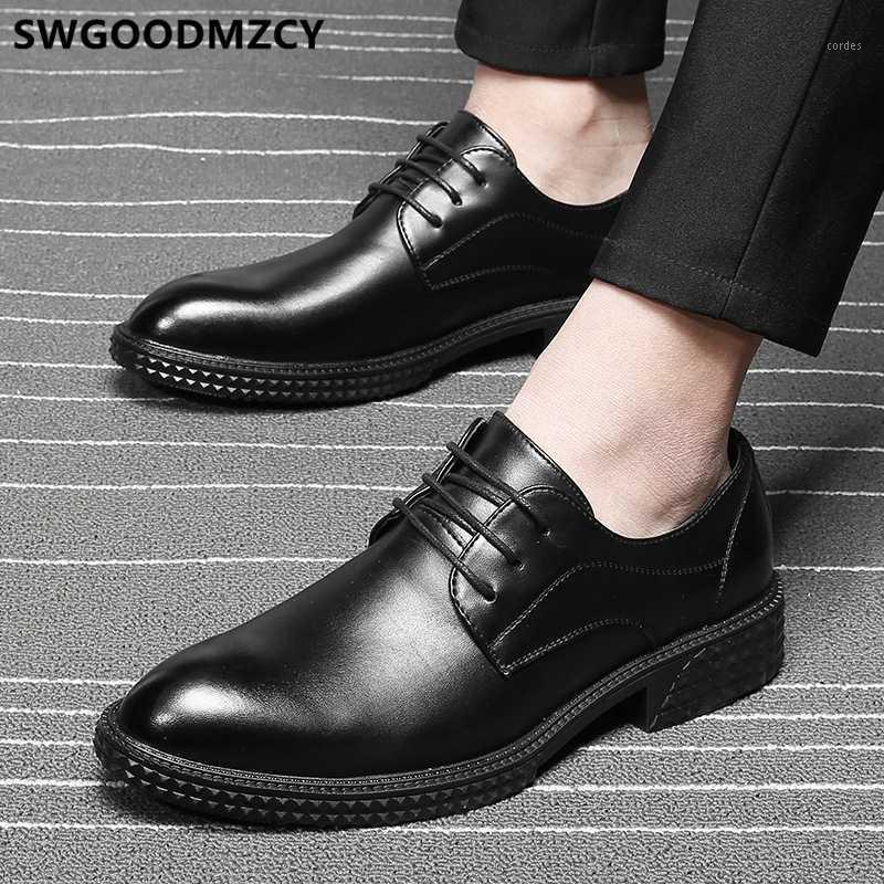 

corporate shoes for men business elevator shoes for men formal luxury Coiffeur brown classic leather dress buty meskie1