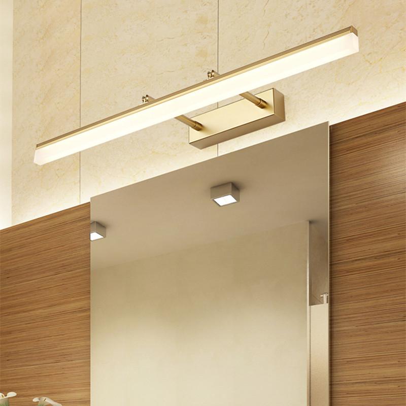 

Modern minimalist waterproof fog retractable mirror lamp Bathroom mirror cabinet front lamp led makeup toilet
