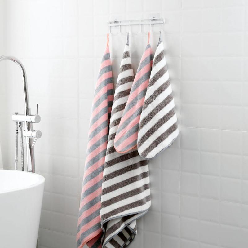 

Super Absorbent Large Microfiber Towel Soft Shower Towels Bathroom Face/Bath/Hair Towel Beach Thick Blanket for Adult Kids, Pink