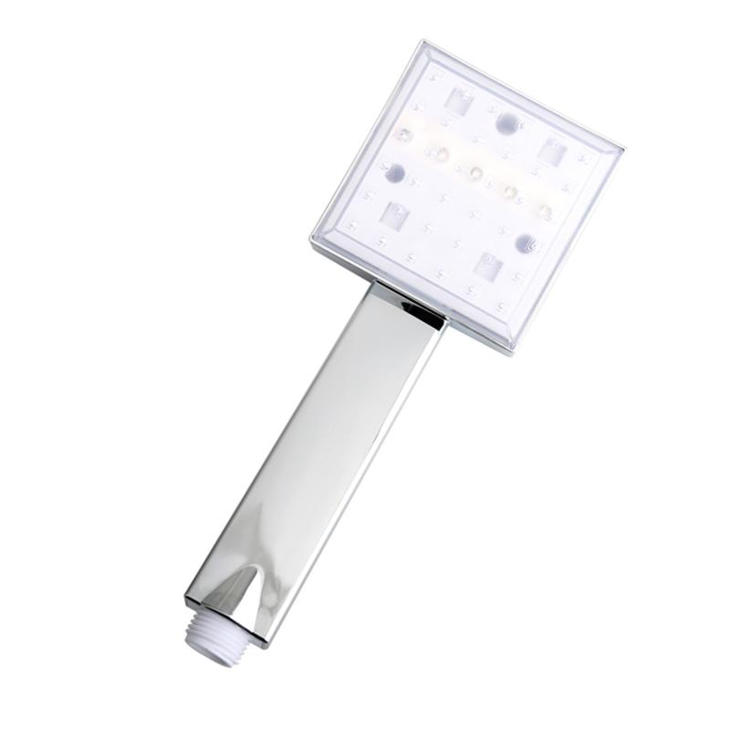 

Led 8 Inch Spray Luminous Shower Temperature Control At The Top, Three-color Water Flow Power Supply, High Temperature Home