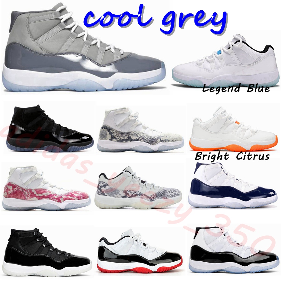 

COOL GREY Jumpman 11 11s Top Quality High OG Low men's Basketball Shoes Mens Womens 25th Anniversary Bred Concord 45 Legend Blue Designer Shoe Lover Trainers Sneakers