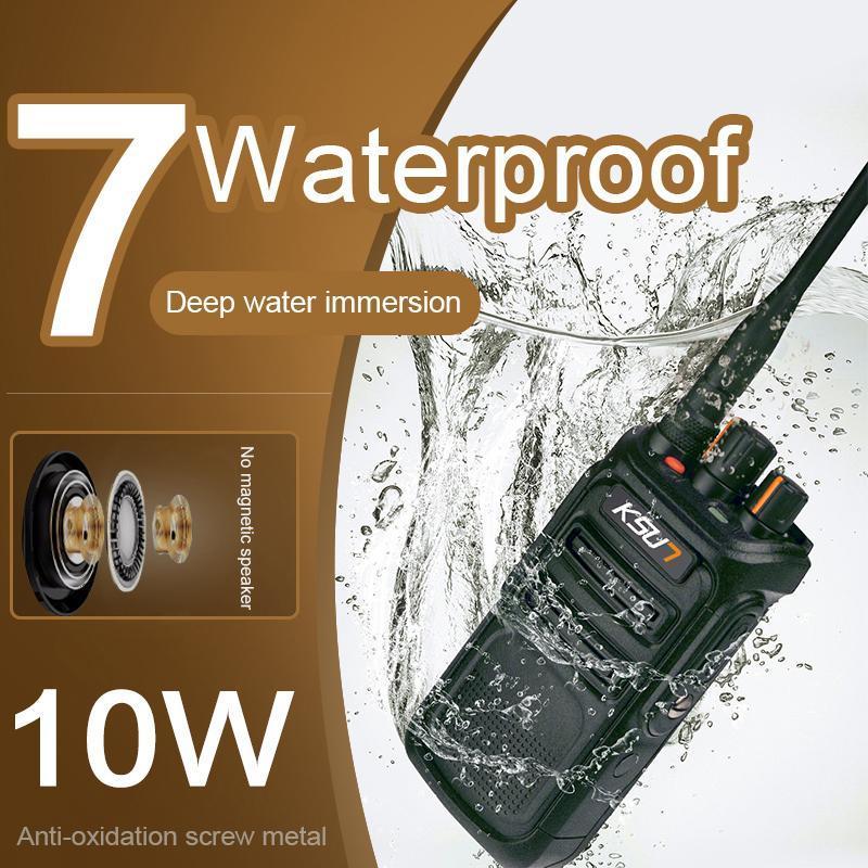 

KSUN X-P70 10W High Power 8000mAh IP67 High Waterproof High-End FRS Walkie Talkie1